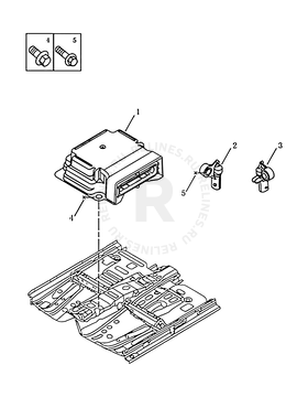 Блок управления подушками безопасности (Airbag) Geely Emgrand X7 — схема