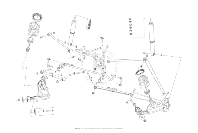 Задняя подвеска лифан х50